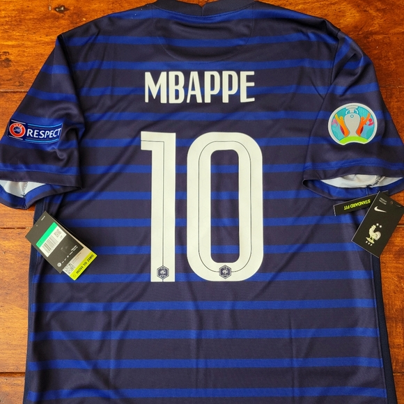 France Mbappé #10 Home Jersey 2022/23Blue Soccer Shirt Men's Small